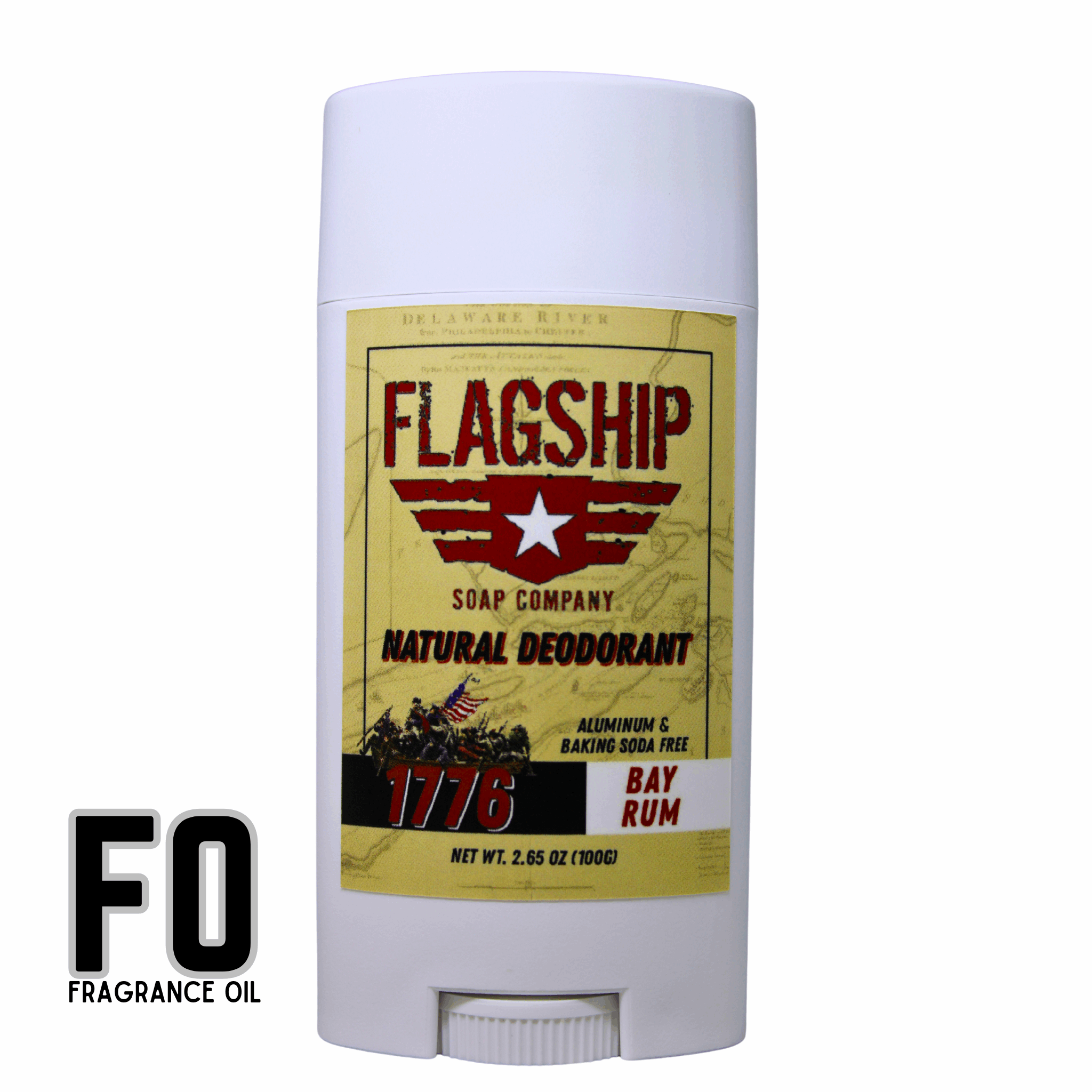Main Image (Watermarked): 1776 Natural Deodorant with a classic, heritage-inspired design.