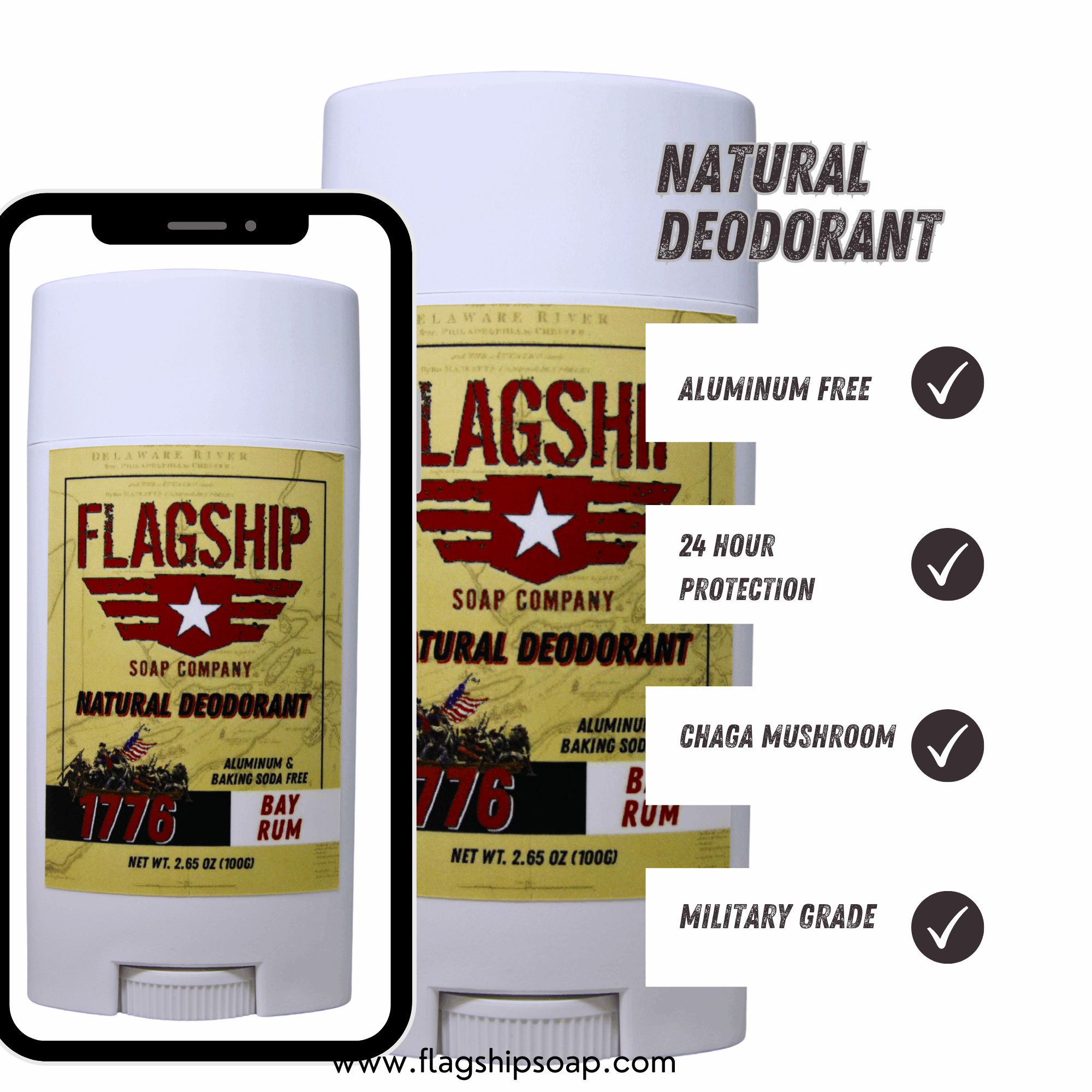 Product Highlights: A timeless bay rum scent with all-natural ingredients.
