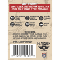 Back Label: Ingredients and product benefits of 1776 Natural Deodorant.