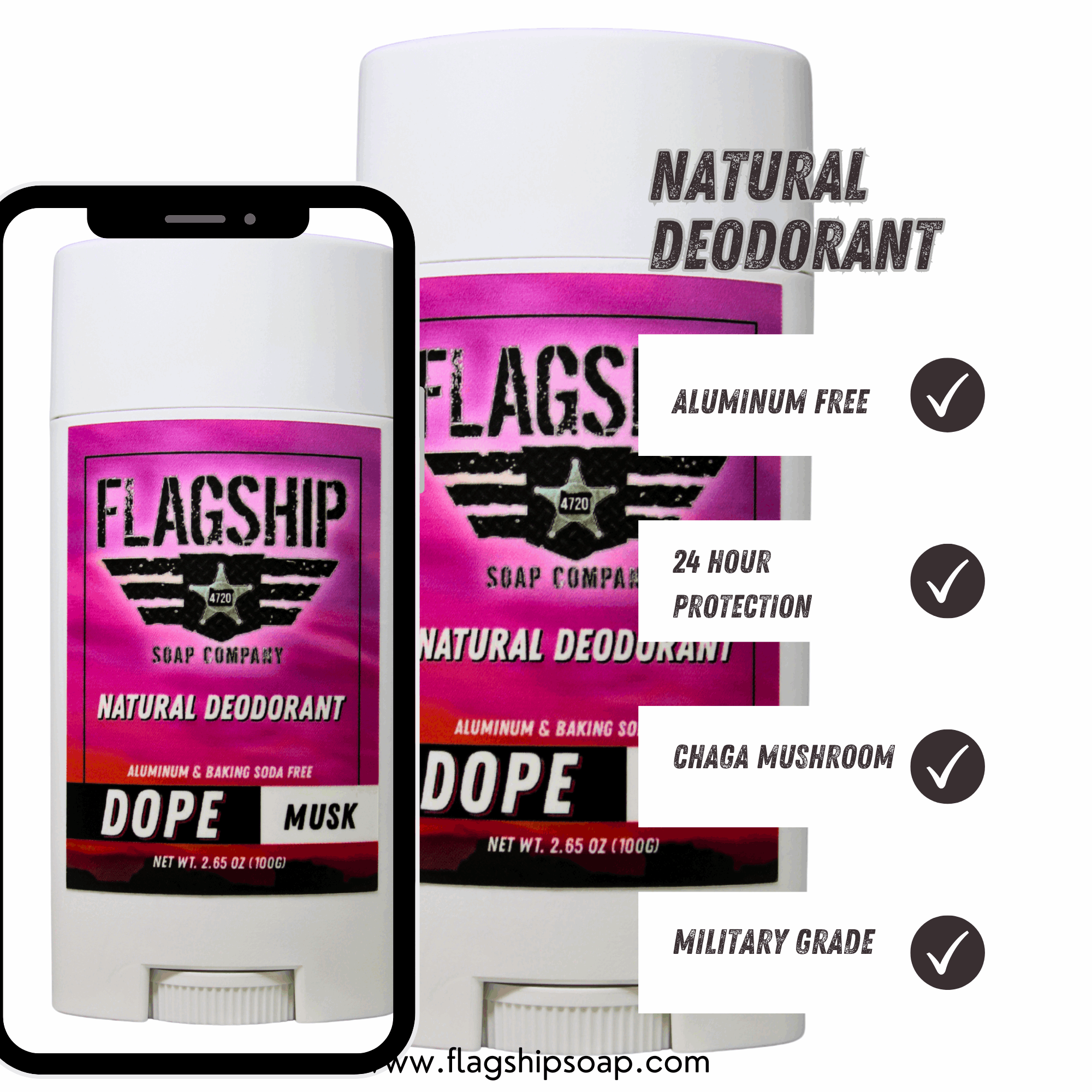 Product Highlights: A classic musk scent for all-day odor control.