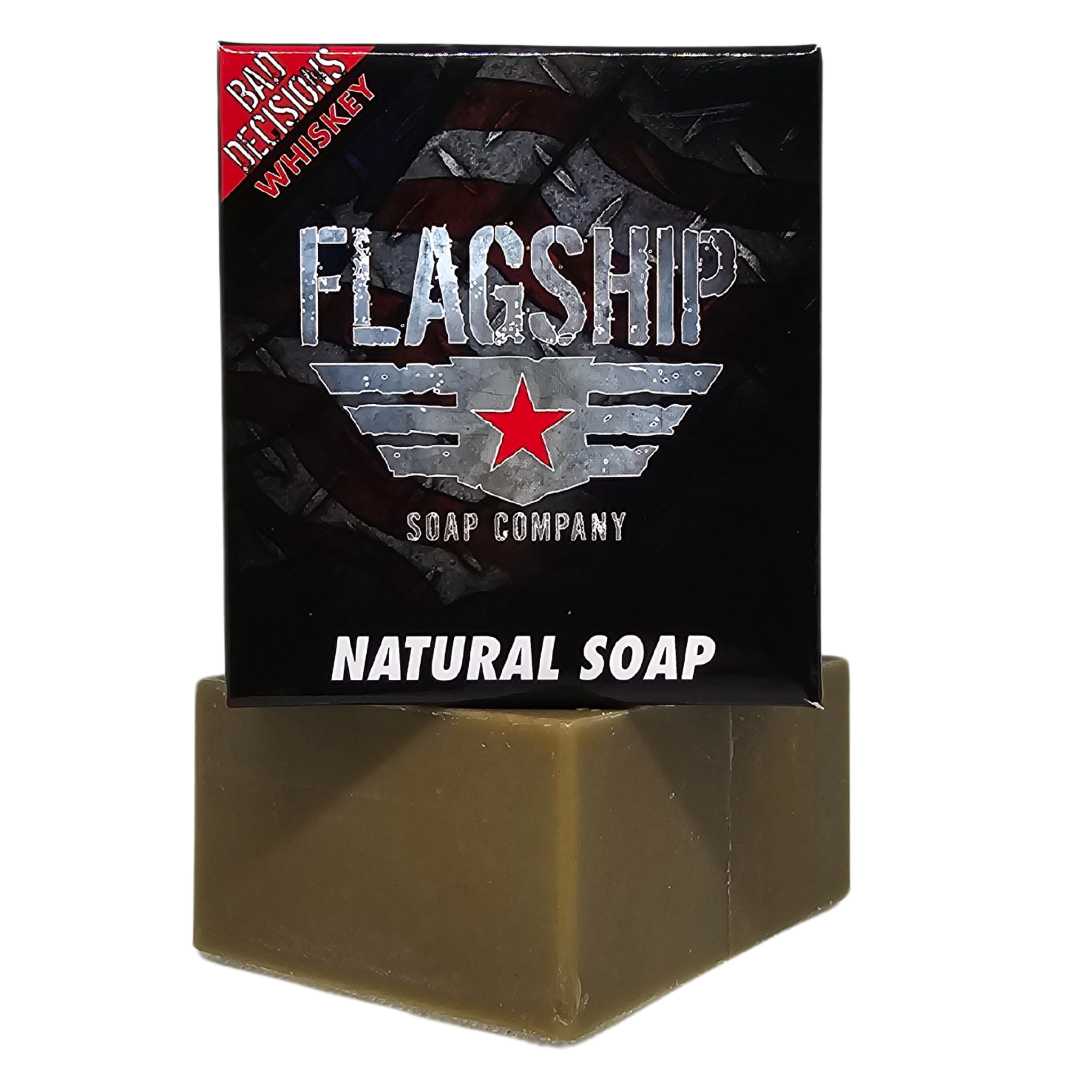 Bad Decisions Natural Soap - Hints of whiskey, orange, bergamot, clove, midnight orchid, musk, leather, oak cask, and patchouli. - Patriot Mens Company