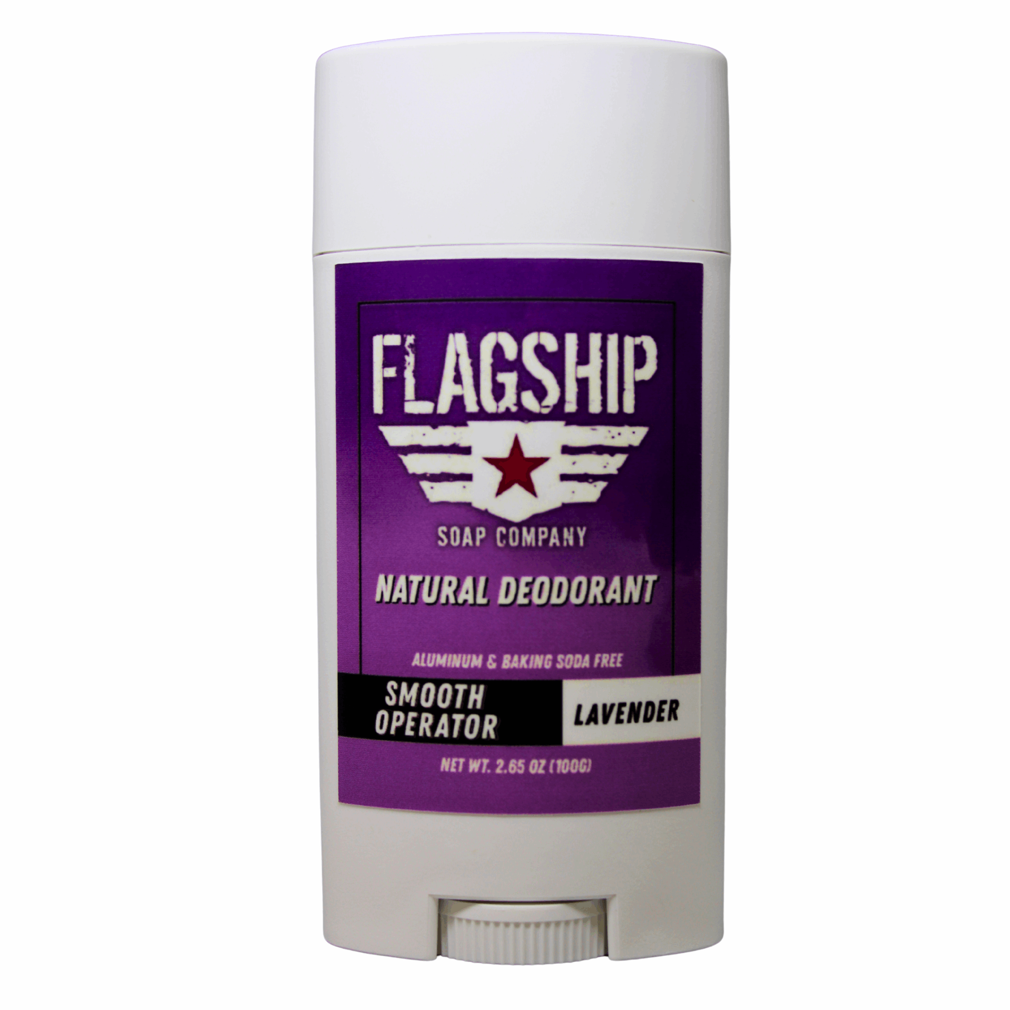 Main Image (No Watermark): Smooth Operator Natural Deodorant with clean, botanical branding.