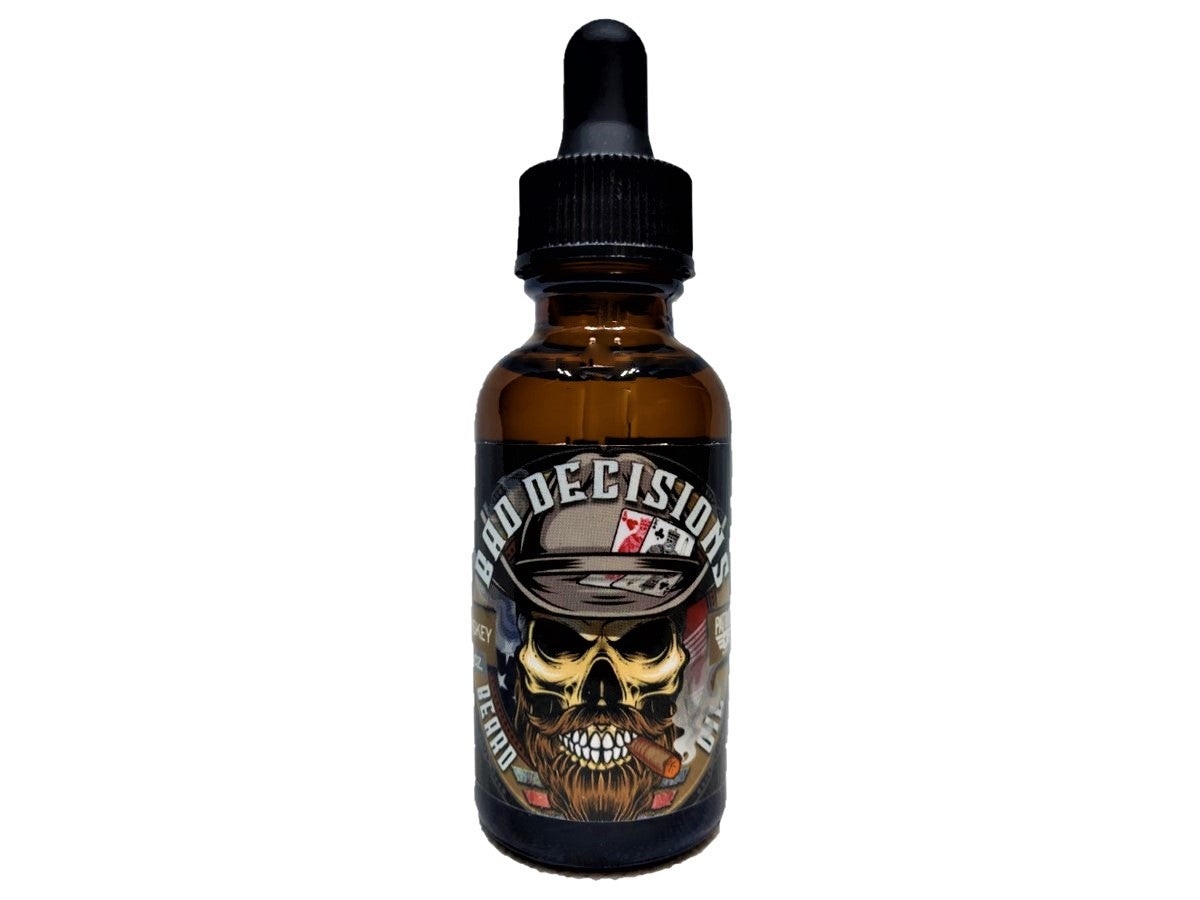 Bad Decisions 1oz Natural Beard        Oil Whiskey - Patriot Mens Company