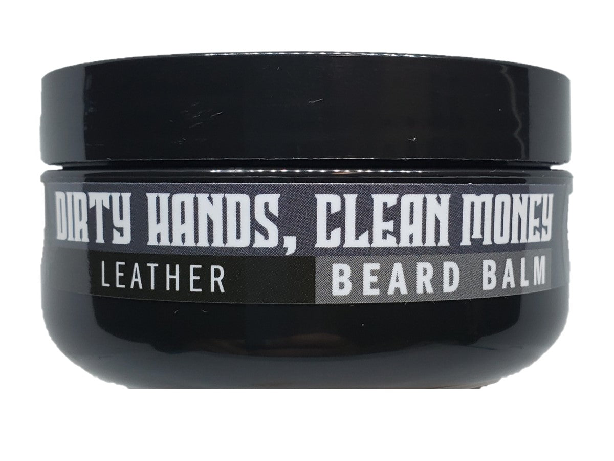 DIRTY HANDS CLEAN MONEY 2OZ BEARD BALM LEATHER - Patriot Mens Company
