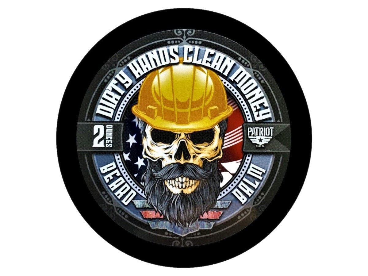 DIRTY HANDS CLEAN MONEY 2OZ BEARD BALM LEATHER - Patriot Mens Company