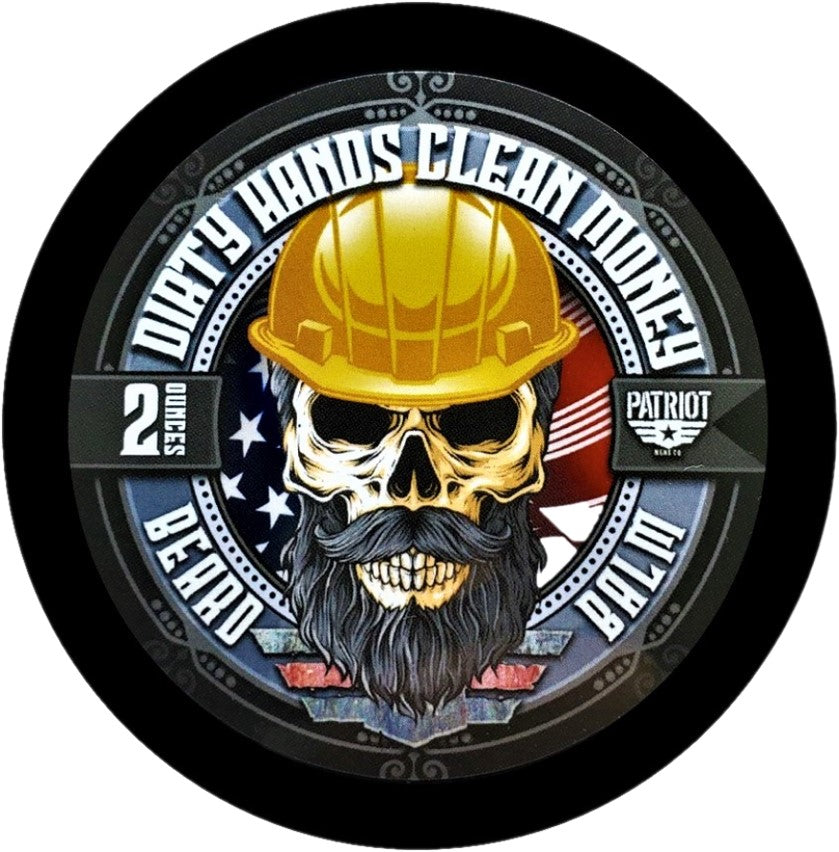 DIRTY HANDS CLEAN MONEY 2OZ BEARD BALM LEATHER - Patriot Mens Company