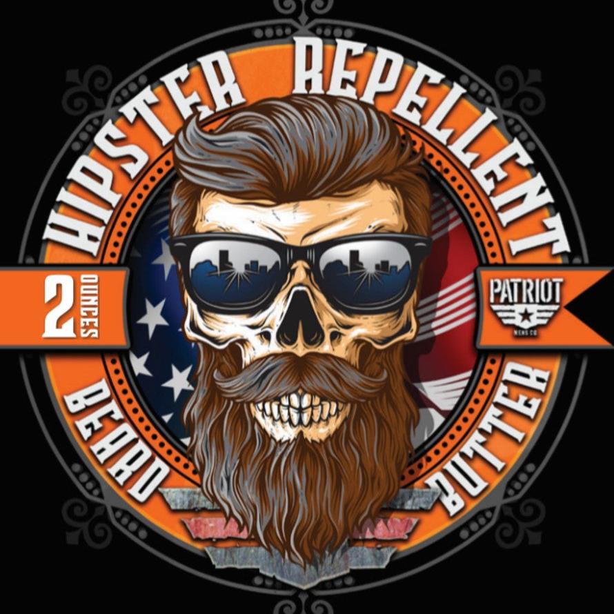 HIPSTER REPELLENT BEARD BUTTER 2OZ LIGHT HOLD/BEARD MOISTURIZER - Patriot Mens Company
