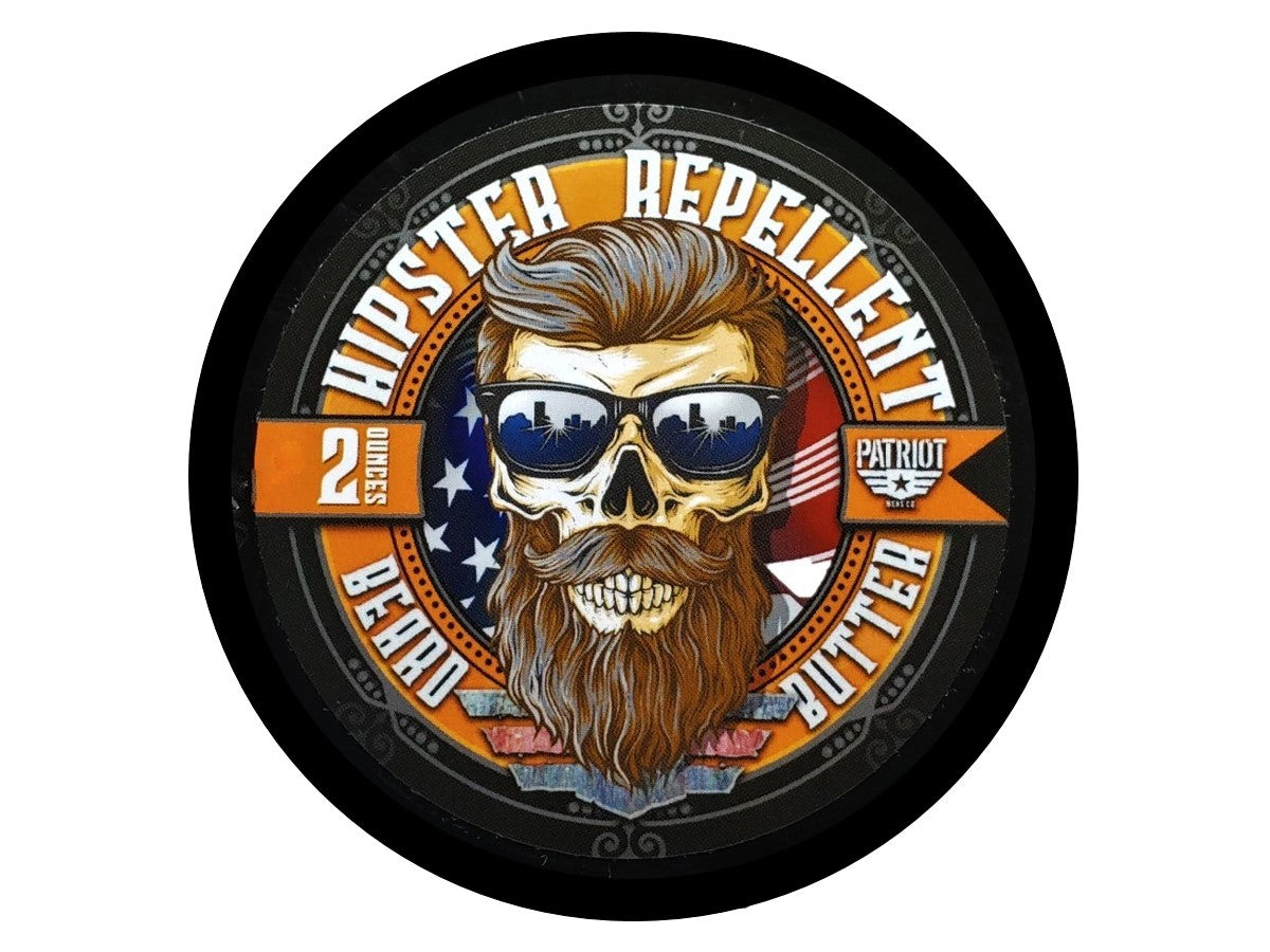 HIPSTER REPELLENT BEARD BUTTER 2OZ LIGHT HOLD/BEARD MOISTURIZER - Patriot Mens Company