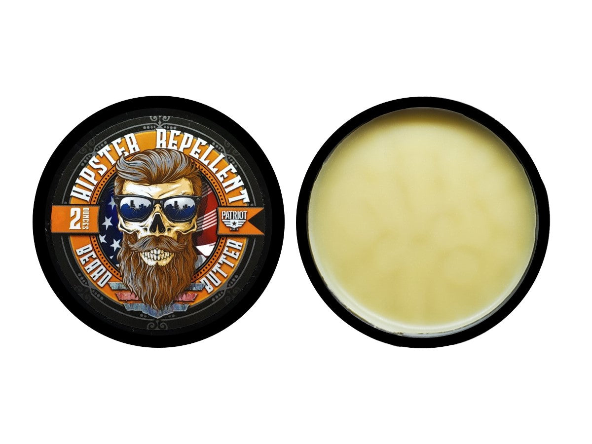 HIPSTER REPELLENT BEARD BUTTER 2OZ LIGHT HOLD/BEARD MOISTURIZER - Patriot Mens Company