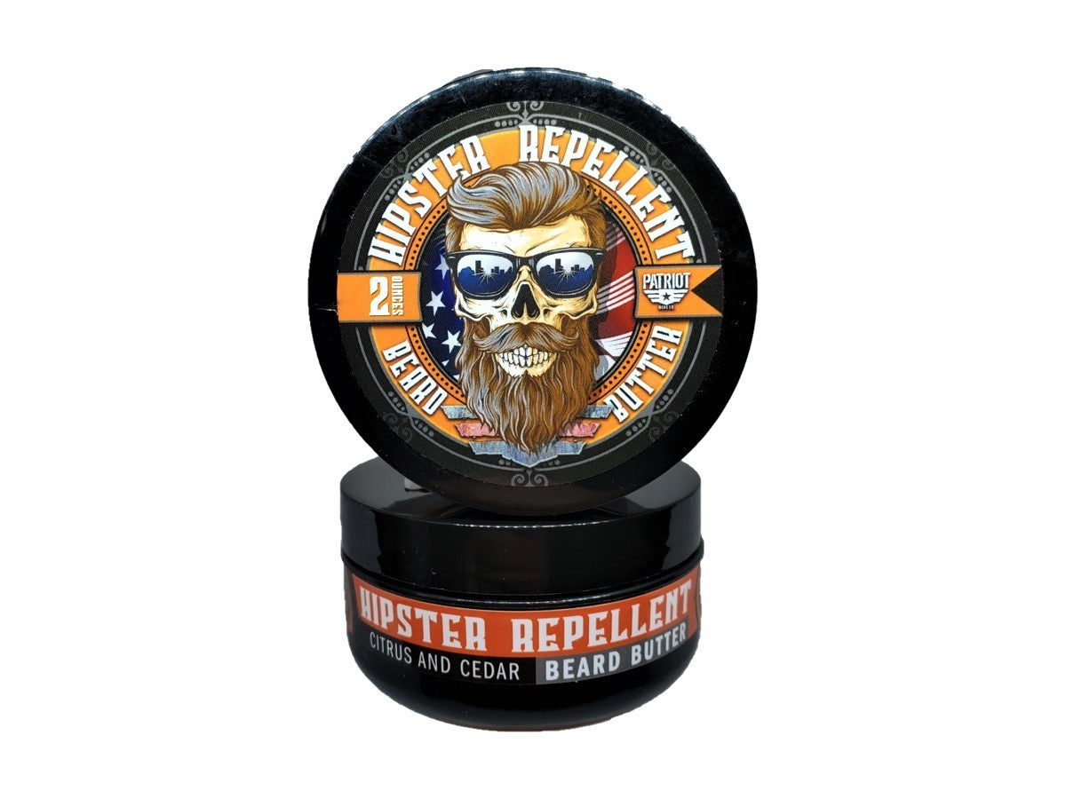 HIPSTER REPELLENT BEARD BUTTER 2OZ LIGHT HOLD/BEARD MOISTURIZER - Patriot Mens Company