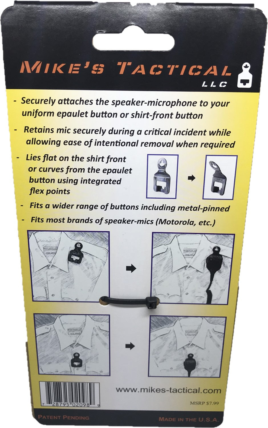 Tactical Mic Clip - Patriot Mens Company