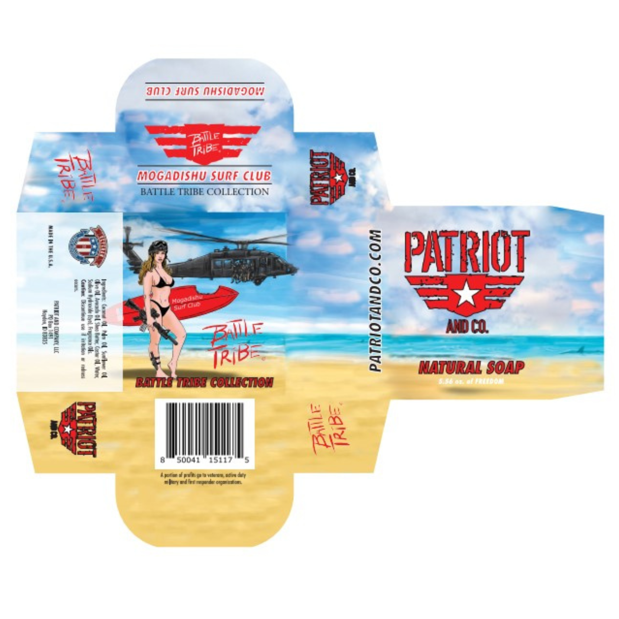 Mogadishu Surf Club Battle Tribe Edition Natural Soap - Patriot Mens Company