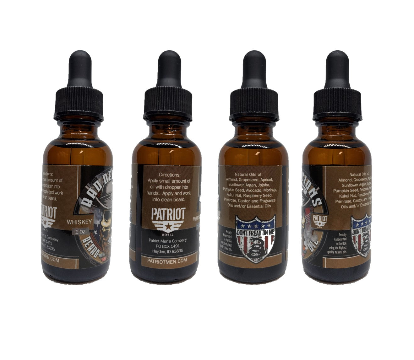 Bad Decisions 1oz Natural Beard        Oil Whiskey - Patriot Mens Company