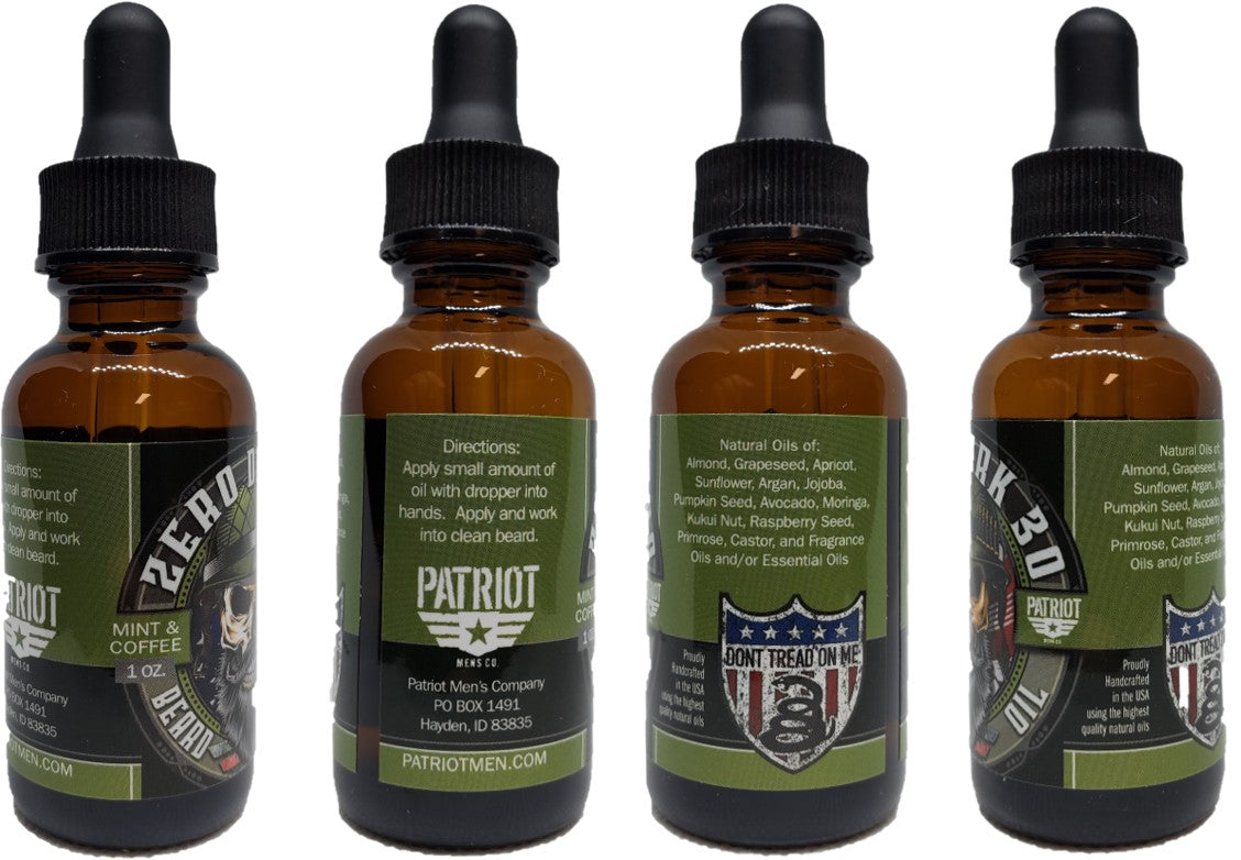 Zero Dark 30 Spearmint 1oz Natural Beard Oil - Patriot Mens Company