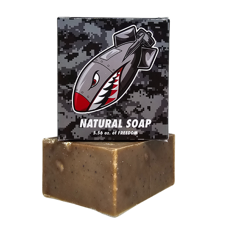 Exfoliator Natural Soap - Lemongrass and Peppermint - Patriot Mens Company