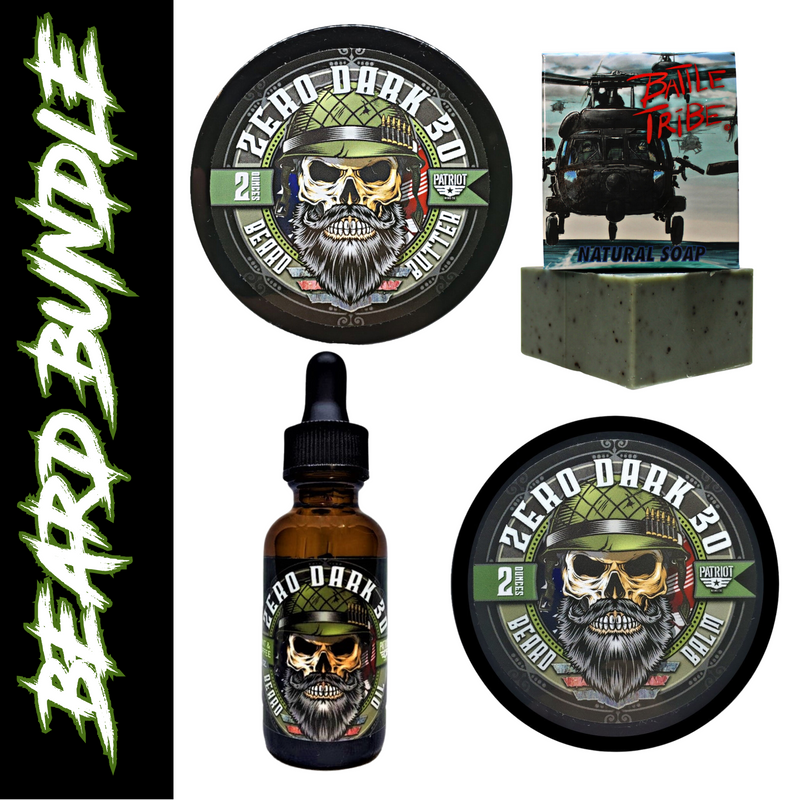 Zero Dark 30 Beard Bundle Balm/Butter/Oil/Natural Soap - Patriot And Company