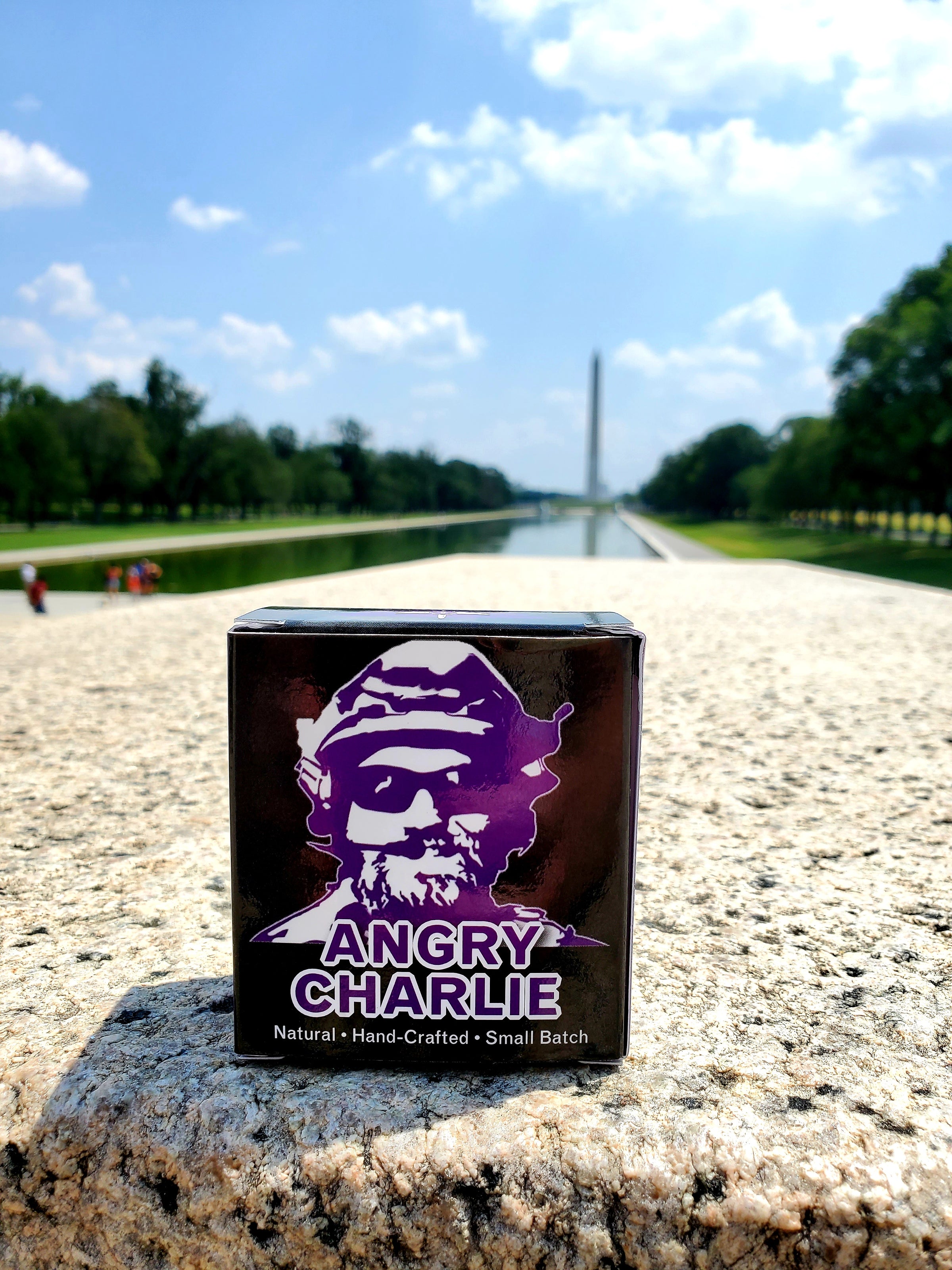 Angry Charlie Natural Men's Soap Patriot and Company Aaron Butler Gold Star Families Patriot and Company Washington DC reflection pond