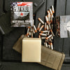 FUBAR Natural Men's Soap Patriot and Company Soap Front Soap Box and bar of soap on tailgate with magazine and 9mm ammunition